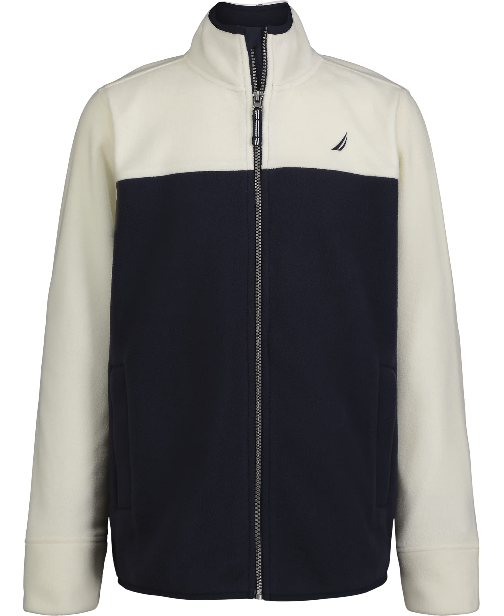 NAUTICA Boys' Full Zip Jacket, Kangaroo Pockets, Made with Lightweight Fleece